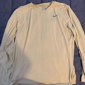 Nike Long Sleeve The Nike Tee Dri-Fit Gold Shirt
